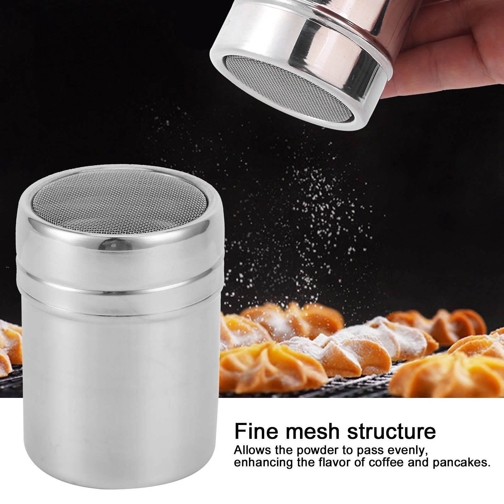 Sifter à poudre en acier inoxy - Sugar Scrub Coffee avis et prix